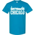 thumbnail image 3 of Inktastic Chicago Skyline Grunge T-Shirt, 3 of 5