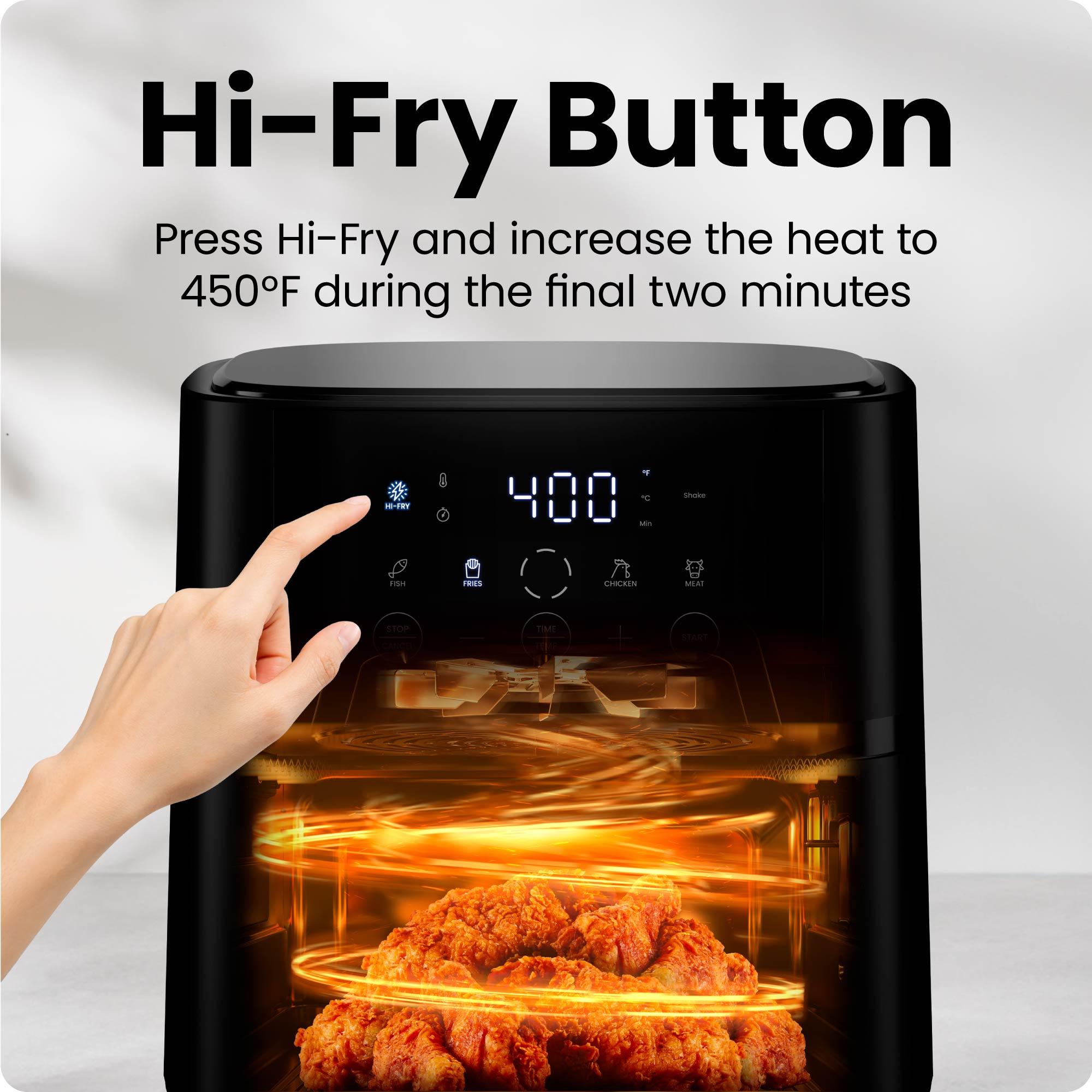 Chefman 4 Qt Compact Digital Air Fryer, Black photo 6
