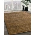 thumbnail image 3 of Ahgly Company Machine Washable Indoor Square Abstract Bronze Brown Area Rugs, 6' Square, 3 of 7