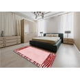 thumbnail image 4 of Ahgly Company Indoor Square Patterned Light Red Pink Area Rugs, 7' Square, 4 of 6