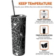 thumbnail image 6 of Halloween Tumbler 20 oz Travel Coffee Mug Sipder Web Print Skinny Tumblers with Lid and Straw Stainless Steel Insulated Coffee Cups Gift for Halloween, 6 of 6