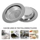 thumbnail image 5 of 2PCS Cocina Fregadero Filtros de acero inoxidable Filtros de escurridor Drenaje Tapones de desechos, 5 of 6