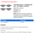 thumbnail image 2 of Front Brake Pad Set - Compatible with 2013 - 2015 BMW X1 xDrive35i 2014, 2 of 2