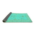 thumbnail image 2 of Ahgly Company Indoor Square Persian Turquoise Blue Traditional Area Rugs, 5' Square, 2 of 4