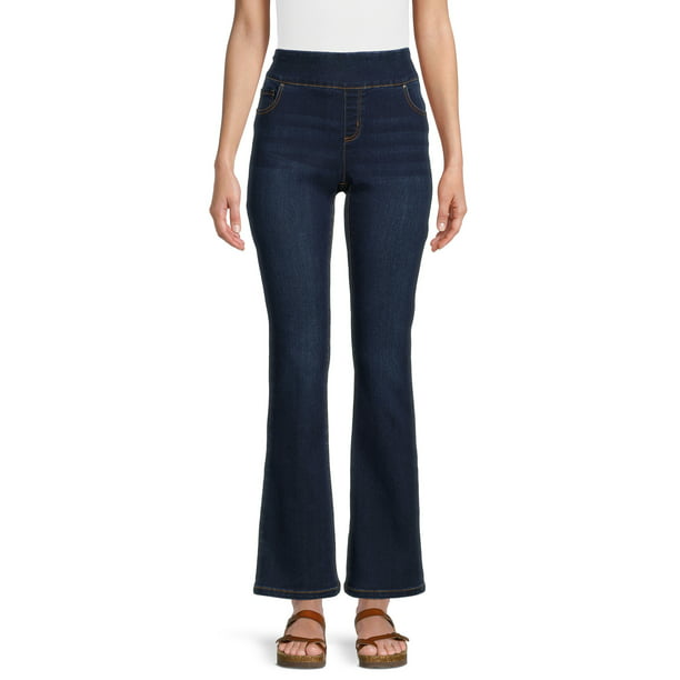 The Pioneer Woman Pull-On Boot Cut Jeans with Embroidered Back Pockets ...