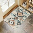 thumbnail image 4 of Boho Light Blue Carpet Door Mat 30 X 17 Inch Welcome Doormat Indoor Outdoor Entrance Floor Mat Non Slip Spring Summer Decor Rubber Mats, 4 of 6