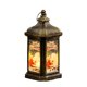 thumbnail image 2 of Farolillos colgantes navideños LED sin llama | Adornos portátiles de bronce retro para ventanas | Decoración navideña para interiores y exteriores | Luz nocturna segura para centro de mesa, 2 of 6