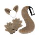 thumbnail image 3 of Conjunto de orejas y cola Yuyangstore accesorios de cosplay Marrón claro, 3 of 8