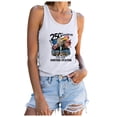 thumbnail image 5 of Leey-World American Flag Tank Tops Women Funny 4th of July Patriotic Outfits Tops(White,S), 5 of 8