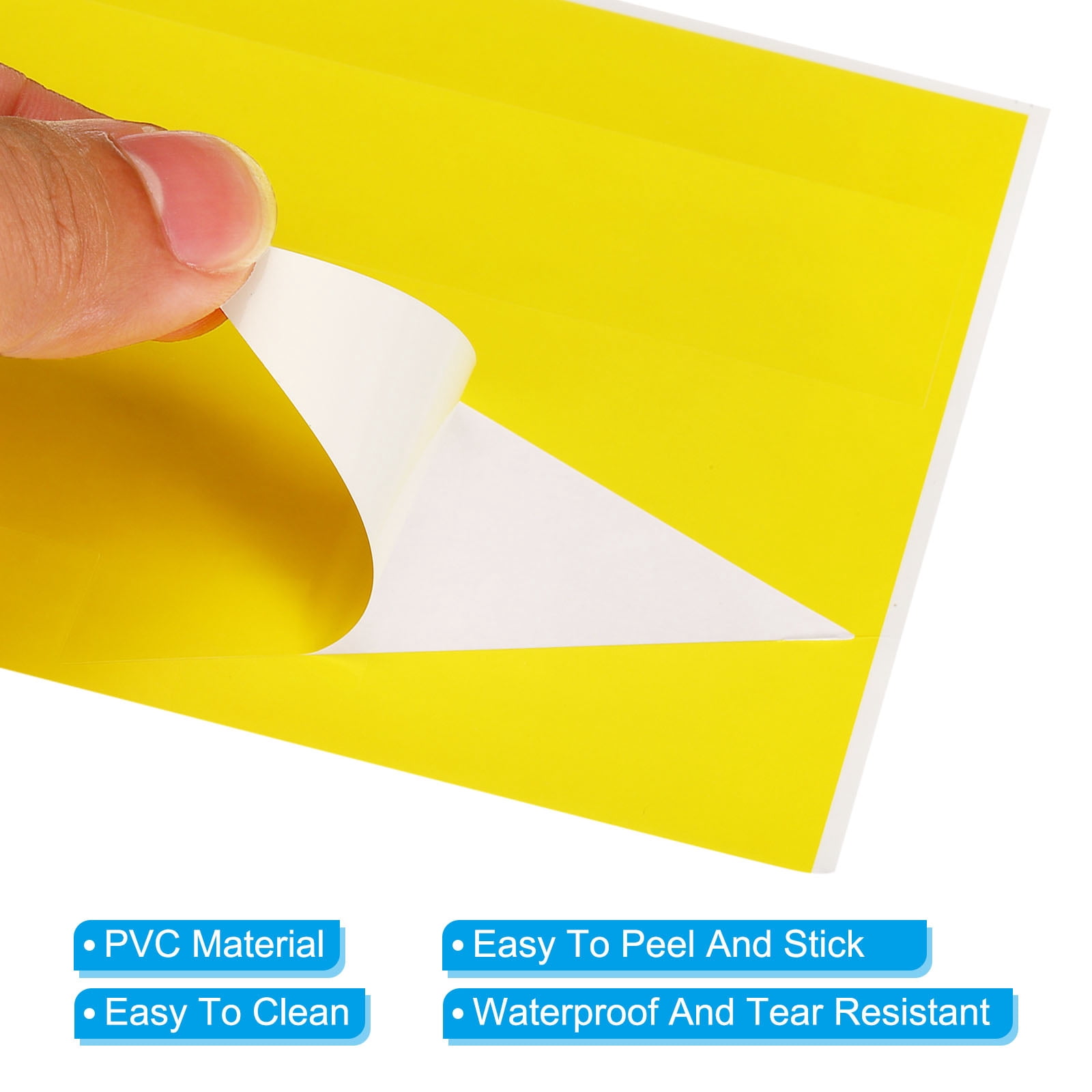 Unique Bargains Removable Self Adhesive Waterproof Arrow Sign Floor Decal Yellow