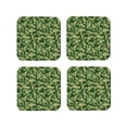 thumbnail image 2 of Disketp Crayfish Army Funny Coasters,4 Pcs Leather Coasters With Holder, Perfect Housewarming Hostess Gifts,Protect Furniture From Water Marks Scratch And Damage, 2 of 9
