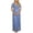 Light Blue, variant on Women's Maternity Lace Maxi Dress, 400g Stretch Spandex Lace V-Neck Short Sleeve Floor-Length Gown, Elegant Photoshoot & Baby Shower Maternity Long Dress, 1pc, S/M/L/XL