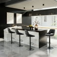 thumbnail image 4 of Art Leon Set Of 4 Swivel Bar Stools Faux Leather Height Adjustable Black, 4 of 7