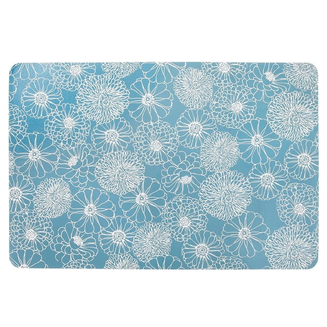 Memory Foam Floor Mat Chrysanthemum Floral