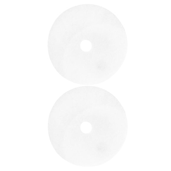 Hytrove 2Pcs Nonwoven White Round Lint Traps for Dryers for Laundry 9.3x9.3x0.2In