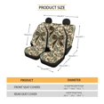 thumbnail image 6 of HUISEFOR 4 Pcs Camouflage Bow Car Seat Covers Full Set for Women Front Rear Seat Protectors, Elastic Polyester, Easy to Installation, Universal Fit for Most Cars SUVs, 6 of 6