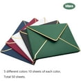 50 Pack Invitation Envelopes, 5x7 Inches Card Envelopes with Gold Foil