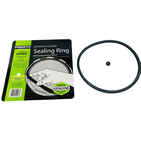09903, Pressure Cooker Sealing Gasket Ring Fits Presto 01/PE3 Models