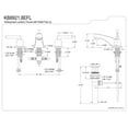 thumbnail image 2 of Kingston Brass KB8928EFL 8 in. Widespread Bathroom Faucet, Brushed Nickel, 2 of 2