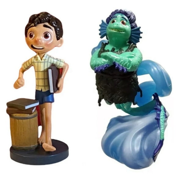 Daniella Sea Monster Mom Mother & Luca Boy PVC Cake Topper Figurine Figure 3”