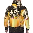 thumbnail image 7 of Xecao Happy New Year 2025 C Pattern Men's Adult Pullover Hoodie,Hooded Sweatshirt-Large, 7 of 7