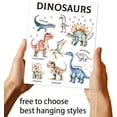 thumbnail image 3 of 1 pc 1 Pc Cartoon Dinosaur Print Wall Poster Study Learing Wall Chart Educational Dinosaur Poster Classroom Decor for Kindergarten Early Years Nursery School 28x35cm/11x13.7", 3 of 7