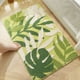 thumbnail image 1 of Alfombra de baño Leaf Plant - Esterilla absorbente antideslizante para puerta de entrada, dormitorio, moqueta moderna de poliéster, 16x24 pulgadas, 1 of 6