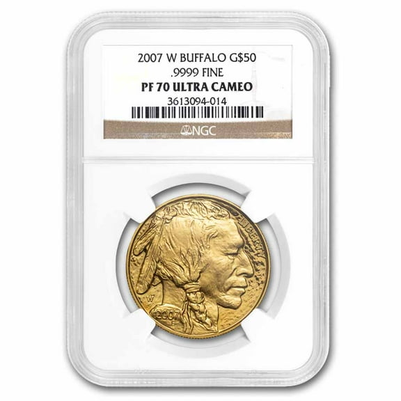 2007-W 1 oz Proof Gold Buffalo PF-70 NGC