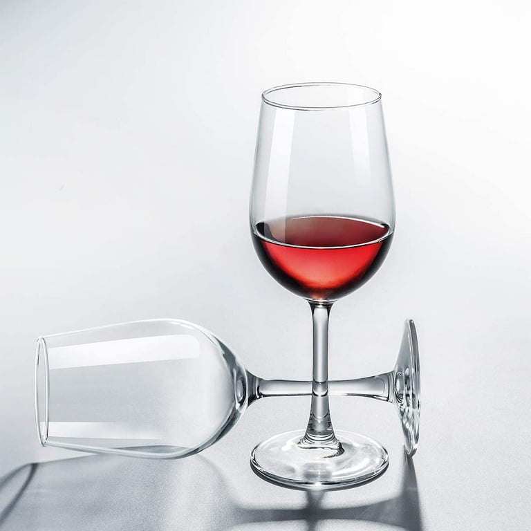 Red Wine Glasses Set of 6, 10 oz, Modern Elegant, True Czech Lead-free  Durable Crystal Wine Glass