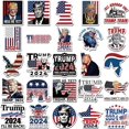 thumbnail image 3 of 50 pegatinas de Donald Trump2024, para parachoques de ordenador portátil, teléfono, coche, botella de agua, 3 of 5