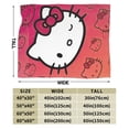 thumbnail image 2 of Hello Kitty Blanket, Super Soft Throw Blanket, Cozy Flannel Blankets For Boys Girls, Warm Blankets For Couch Sofa Bed, 40"X30", 2 of 9