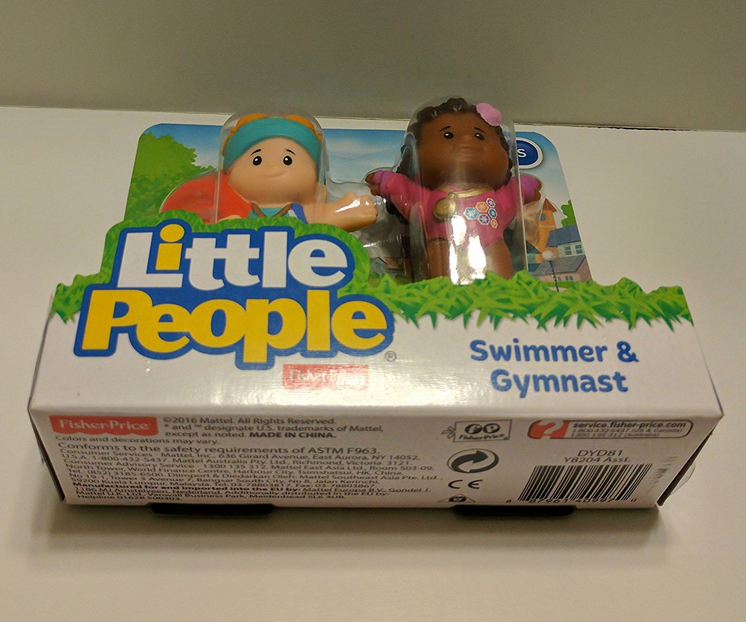Fisher Little People Swimmer and Gymnast Figures for sale online 