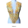 thumbnail image 4 of Matsuzay Apliques de encaje resistentes y duraderos para corpiño de boda o vestido de baile, accesorios para cortar lados Artesanía amarillo un, 4 of 6