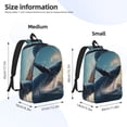 thumbnail image 2 of Fotbe Dancing Whale Mochila de Lona con Estampado, Mochila Duradera, Mochila Versátil de Alta Calidad, Mochila Compacta Vintage-Medium, 2 of 5