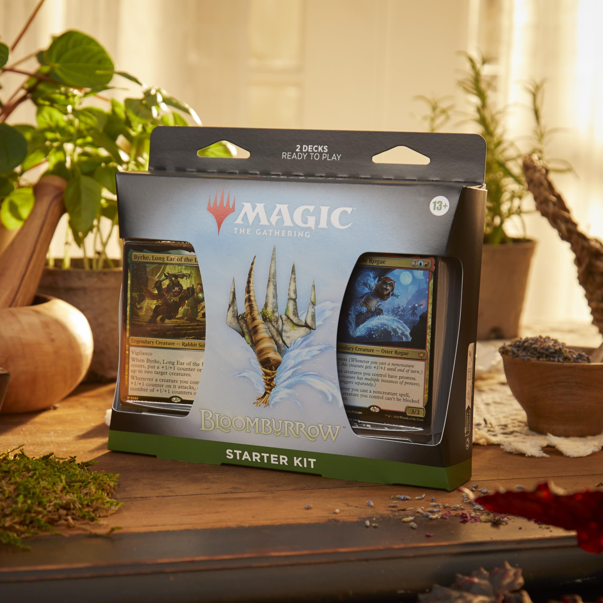 Magic: The Gathering - Bloomburrow Starter Kit | Learn to Play Magic with 2 Bloomburrow-Themed Decks | 2 Player Collectible Card Game for Ages 13+ C65