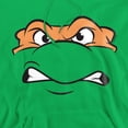 thumbnail image 2 of Teenage Mutant Ninja Turtles Michaelangelo Angry Adult Pull-Over Hoodie, Kelly Green, Small, 2 of 5