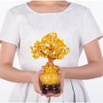 thumbnail image 1 of Bonsai Feng Shui , estatua trae , prosperidad árboles artificiales decorativos de chin de Amarillo Baoblaze Escultura del árbol del dinero, 1 of 7