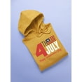 thumbnail image 3 of 4Th July Stripes Flag Hoodie Women -Image by Shutterstock, Female x-Large, 3 of 4