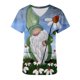thumbnail image 2 of Puntoco Camisa Mujer Manga Corta Cuello Pico San Patricio Estampado Con Protector Bolsillo Liquidación Puntoco Puntoco-5173, 2 of 7