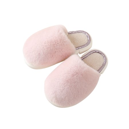 

Gomelly Womens Fuzzy Slippers Warm Comfy Soft Indoor House Slipper Pink 5.5-6