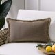 thumbnail image 1 of 1 funda de almohada decorativa de granja (café, 12 x 20 pulgadas) (hy), 1 of 3