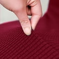 thumbnail image 5 of KBOOK Armless Accent Chair Cover Stretch Jacquard Slipper Chair Slipcover for Living Room (XL, Wine Red), 5 of 7