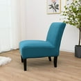 thumbnail image 3 of Rosnek Armless Accent Chair Cover Slipcover, Spandex Removable Armless Chair Furniture Protector Covers for Living Dining Room Hotel, Blue, 3 of 6