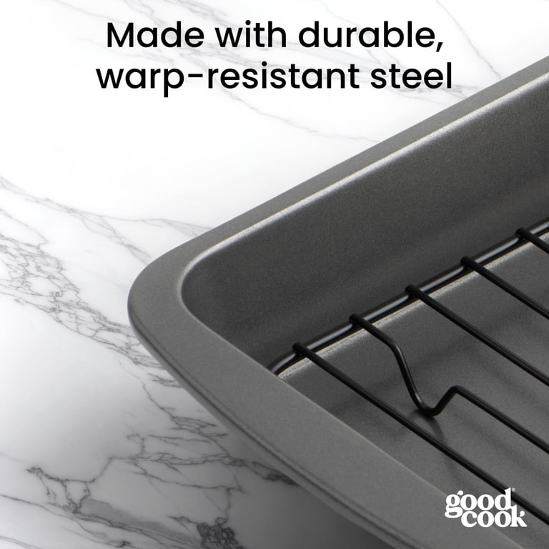 GoodCook 4-Piece Toaster Oven Bakeware Set, Gray photo 6