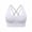 White, variant on Kovlvoll High Support Sports Bras for Women Seamless No Underwire Crisscross Back Athletic Running Yoga Workout Bra