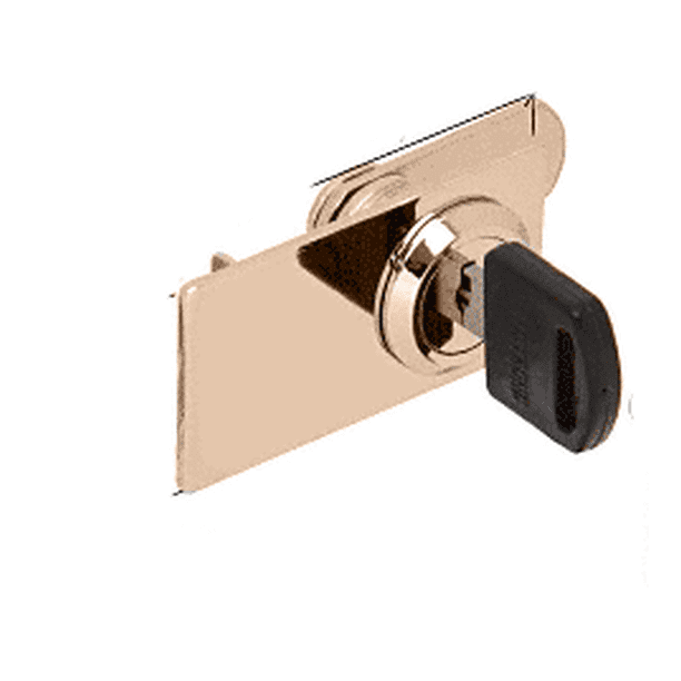 CRL LK32KA Brass Keyed Alike Lock for Cabinet Swinging Glass Door