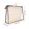 thumbnail image 2 of Unique Bargains Handbag Dust Bags, XXL Size PVC Dustproof Transparent Purse Protector, Beige, 2 of 5