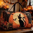 thumbnail image 5 of Halloween Travel Duffle Bag Hippie Van Quilted Duffle 3D Printed Retro Bus Weekender Bag Boho Fitness Yoga Camping Outdoor Overnight Luggage Bags, 5 of 6