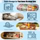 thumbnail image 3 of Cajones de almacenamiento para congelador y despensa, paquete de 4, organizador apilable de plástico transparente con asas para alimentos, carne, verduras, bocadillos y latas, 3 of 9