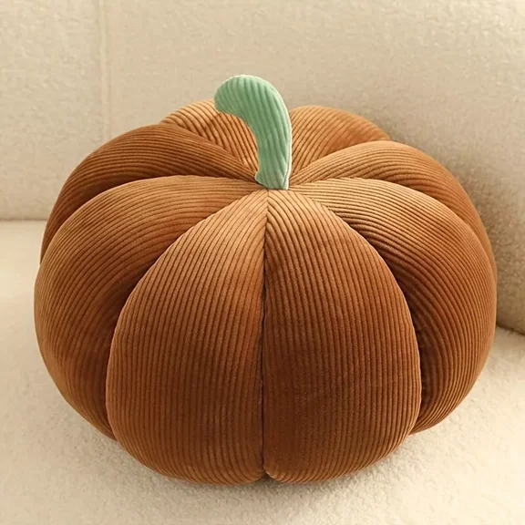 Pumpkin Throw Pillow Fall Thanksgiving Pumpkin Pillow 7.09 Inch 3D Halloween Pumpkin Pillow Sofa Throw Pillow Cushion Home Decoration for Car Bedroom Couch